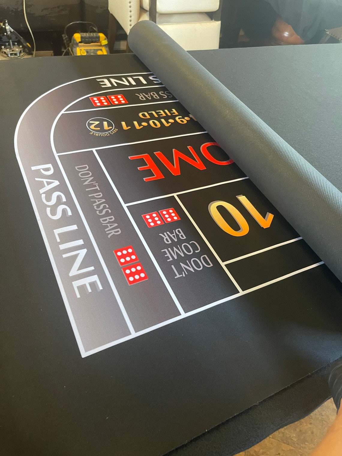 Bigger Craps Mat for Home Party 70x 35 Etsy