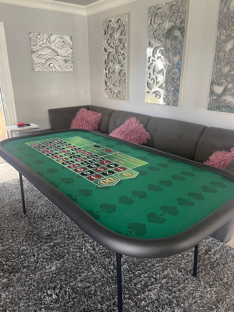 Roulette Table With Folding Legs / Wheel Not Included Etsy