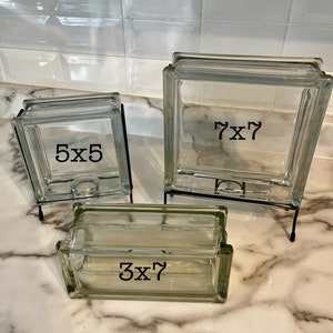 Custom Laser Etched Glass Block Gift for Home Personalizable Glass Decor image 1
