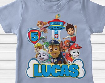 franela de paw patrol