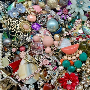 Crafters Lot by the Pound Vintage and New Costume Jewelry Broken ...
