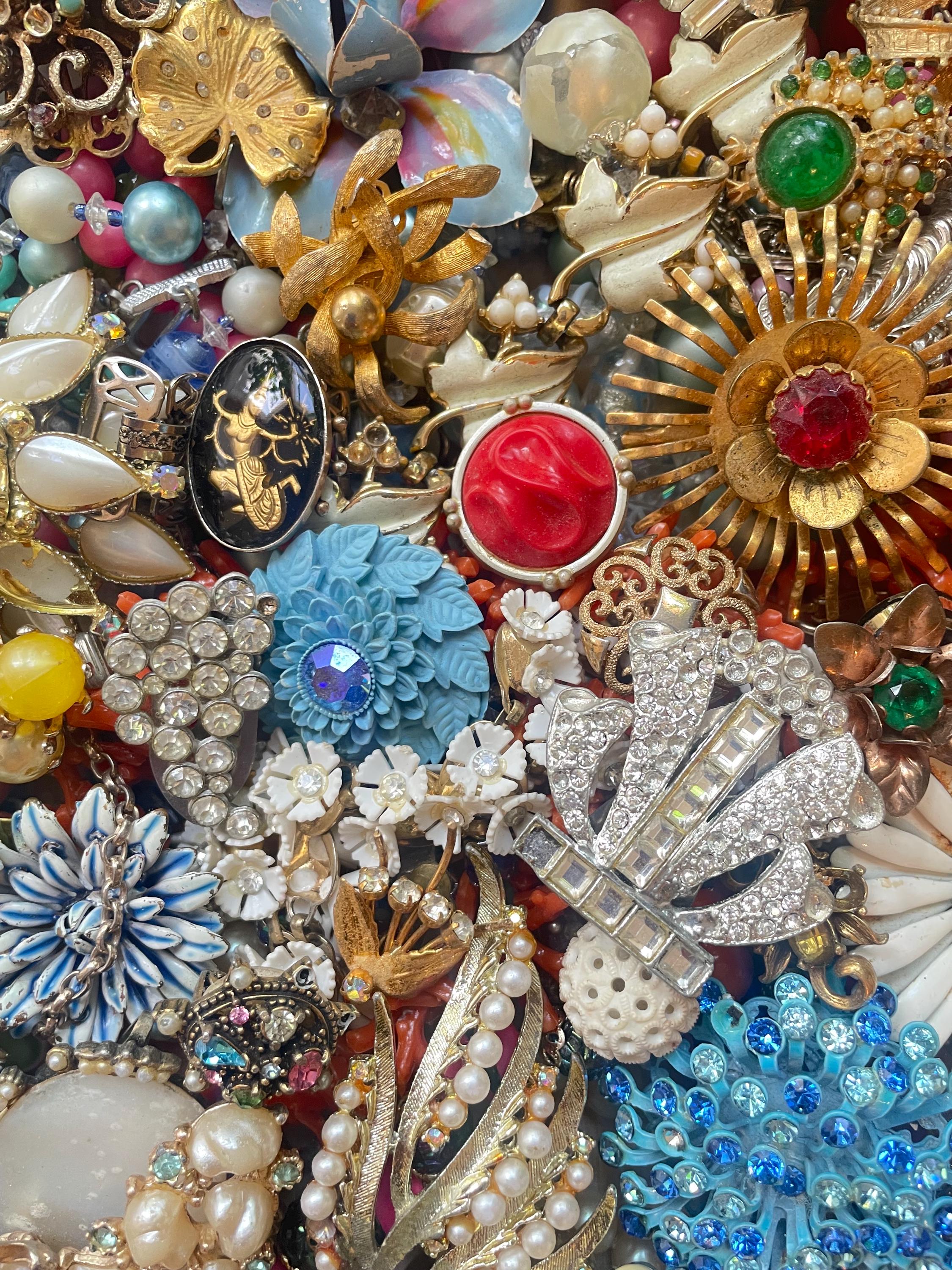 Lot De Bijoux Vintage Fantaisie - Bracelets Colliers - Occasion - Multicolore