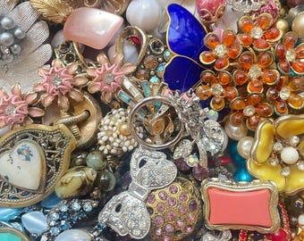 Vintage Rhinestone Jewelry Antique Costume Jewelry Value ALL