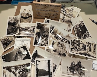 Vintage Crater Lake National Park Photos Collection (18 Prints)