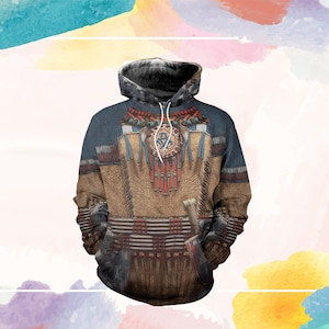 Native hoodie, Fashion hoodie, Wolf 3D printed, casual hoodie, Harajuku street clothing