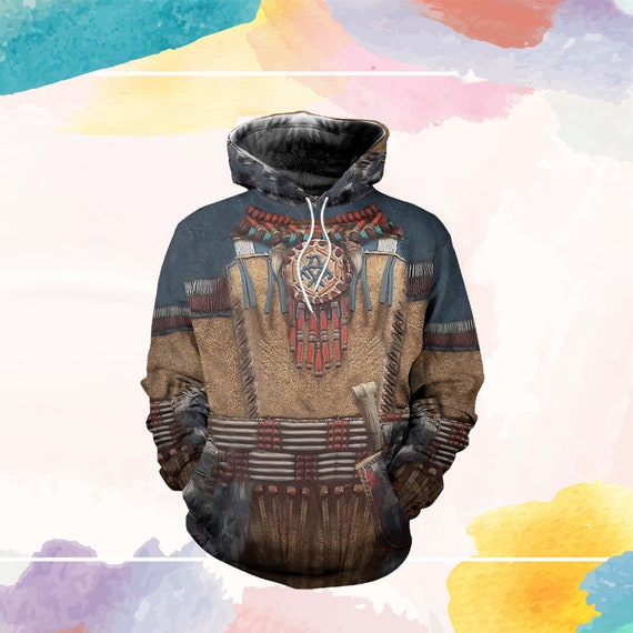 Native Hoodie Fashion Hoodie Wolf 3D Printed Casual Hoodie Harajuku Street Clothing Etsy