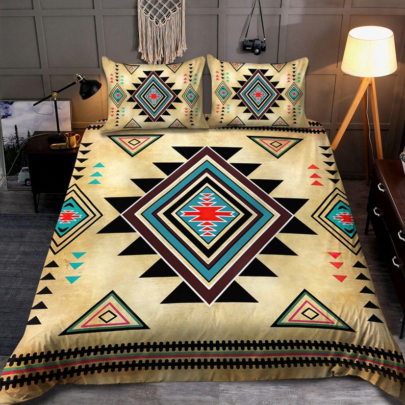 Natives Traditional Bedding Set, Indigenousthemed Bedding Set, Natives