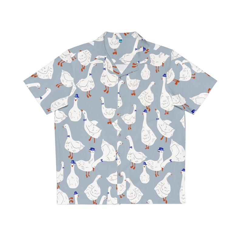 Duck Hawaiian Shirt Icon, Oversize Men's, Tropical Hawaiian Shirt ...