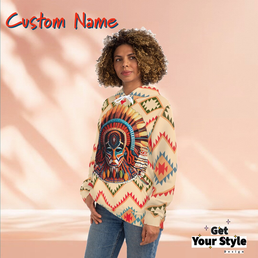 Tribal Native Indians American Aztec Navajo Print Women Pullover Hoodies  main image 1