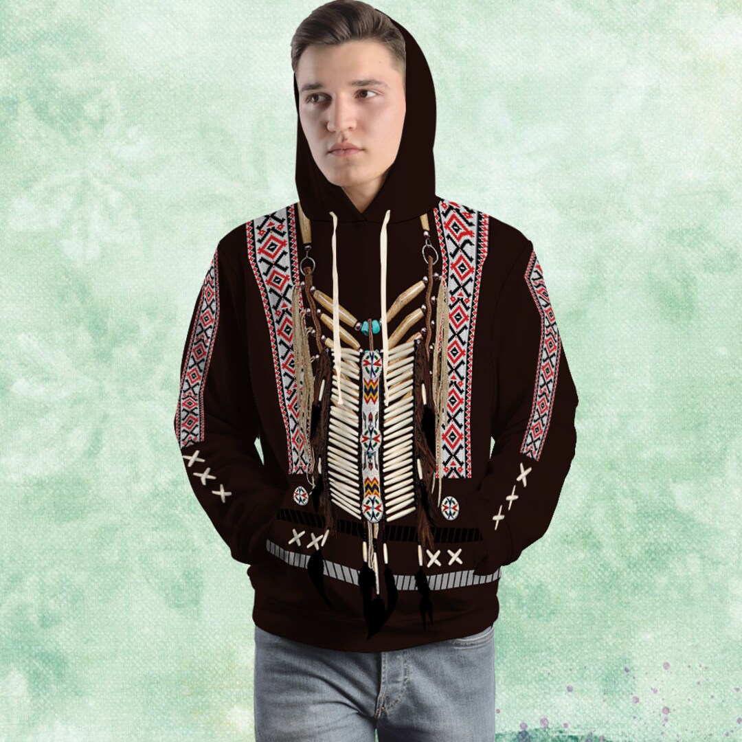 Sweat à Capuche De Noël Vintage Pour Homme | Style Western Cowboy | Manches Raglan - Cadeau Festif 2025 - 5