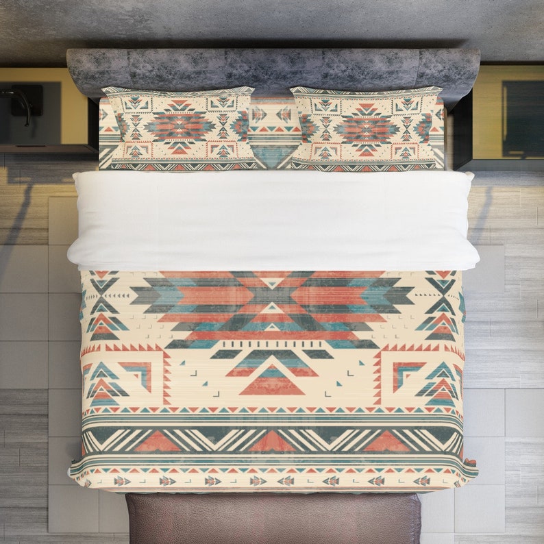 Indians Aztec Tribal Native Navajo American Print Duvet Cover Bedding Set main image 1