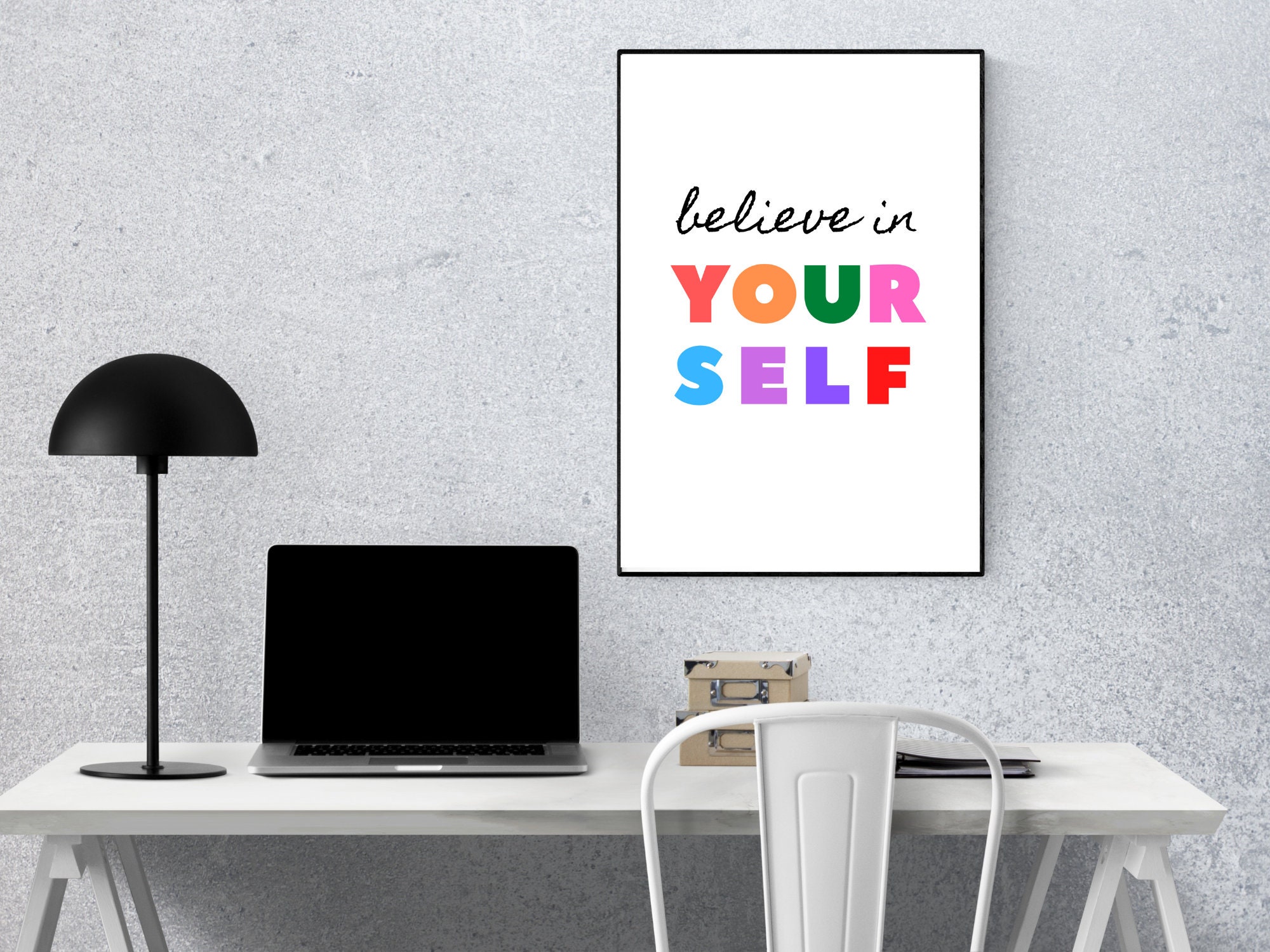 Motivational Wall Decor Inspirational Wall Art Believe in Etsy