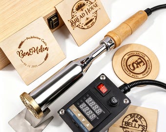 Custom Wood Branding Iron, Personalized Leather Stamp, Electric Brand Stamp ,Temperature-adjustable heater