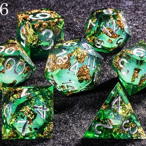 Dnd dice set liquid cores Galaxy liquid core dice set Full dungeons and dragons dice set Liquid core dice set dnd role playing games image 7
