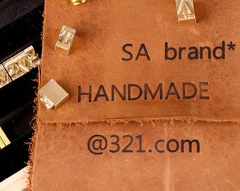 Customizable Wood Branding Iron, Leather Stamp, Letter & Number Options
