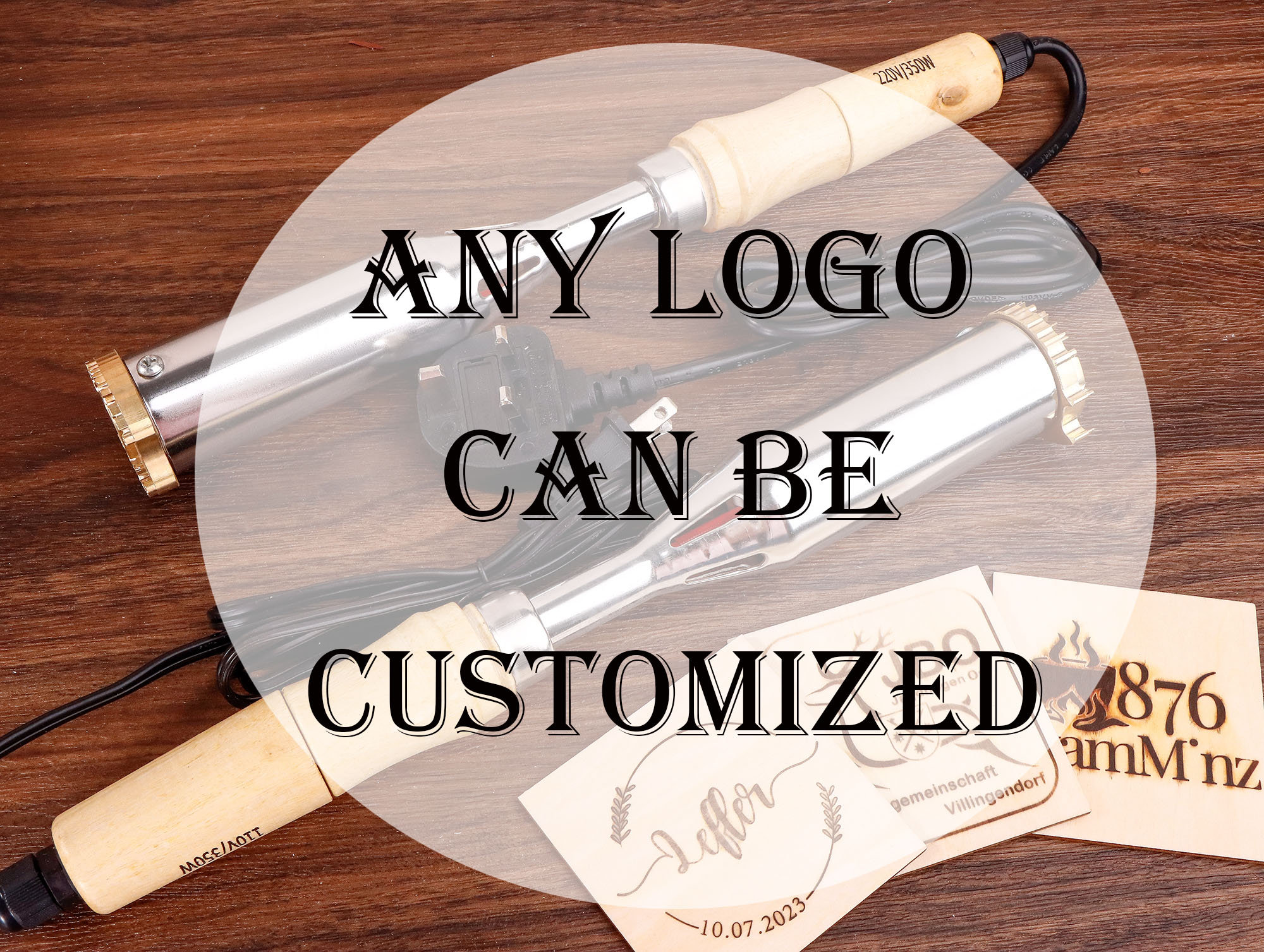 28pcs HotStamps Numero e Simbolo Set per Woodburning Branding Pen Tip