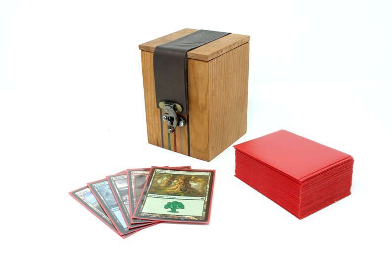 Magic the Gathering MTG Wooden Deck Box Etsy