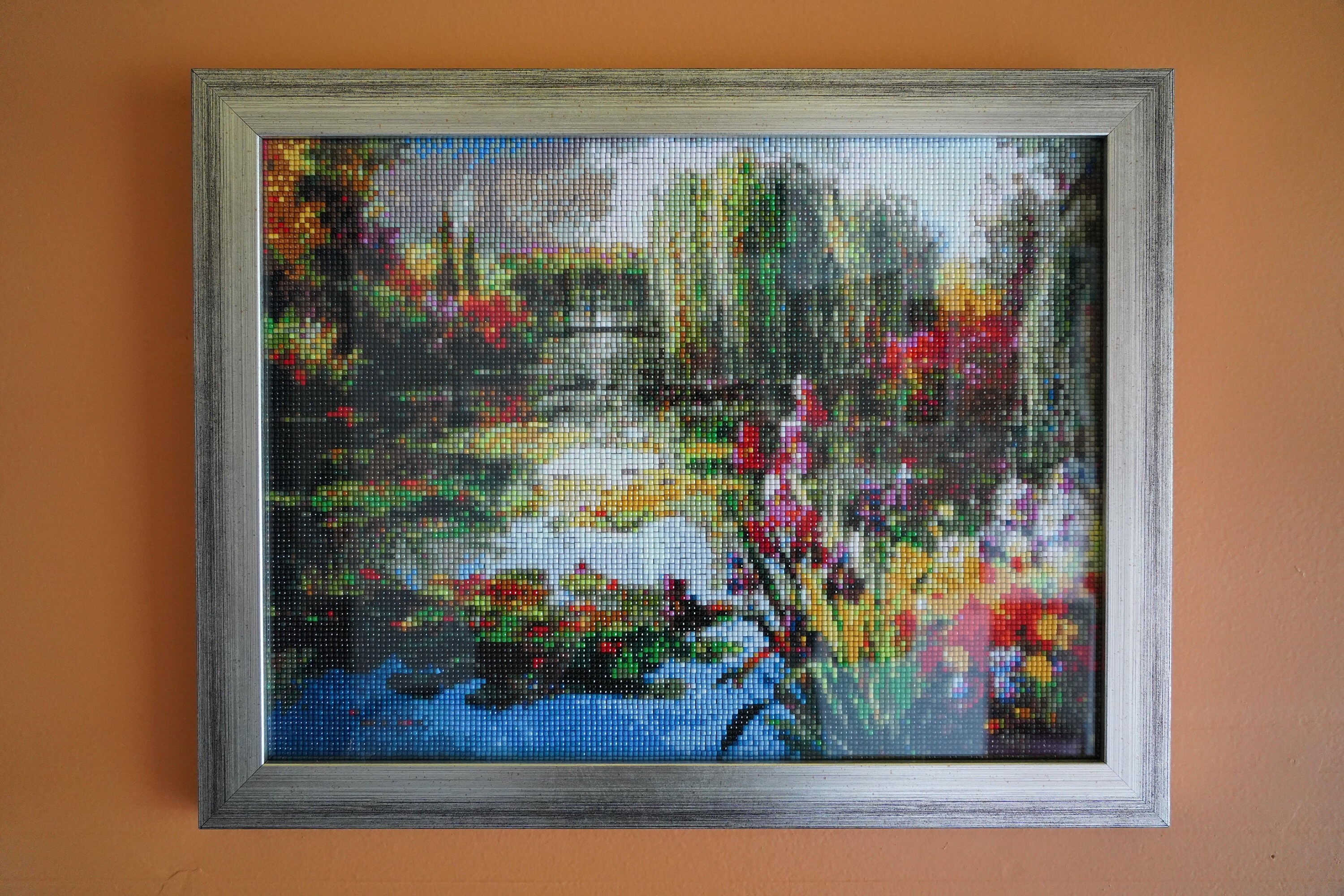 5D diamond painting Claude Colorful Water Lily Etsy