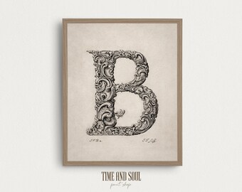 Letter B Poster Printable - Etsy