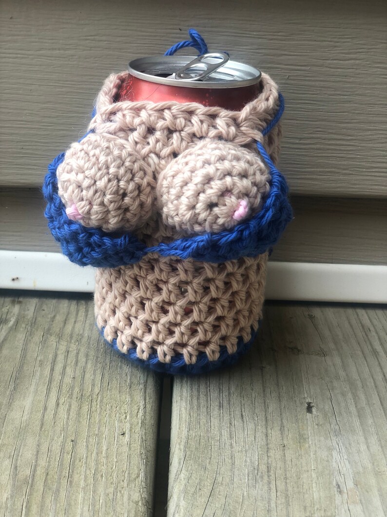 Funny Beer Can Cozy Bikini Boob Joke Gag Prank Beach Lake Etsy