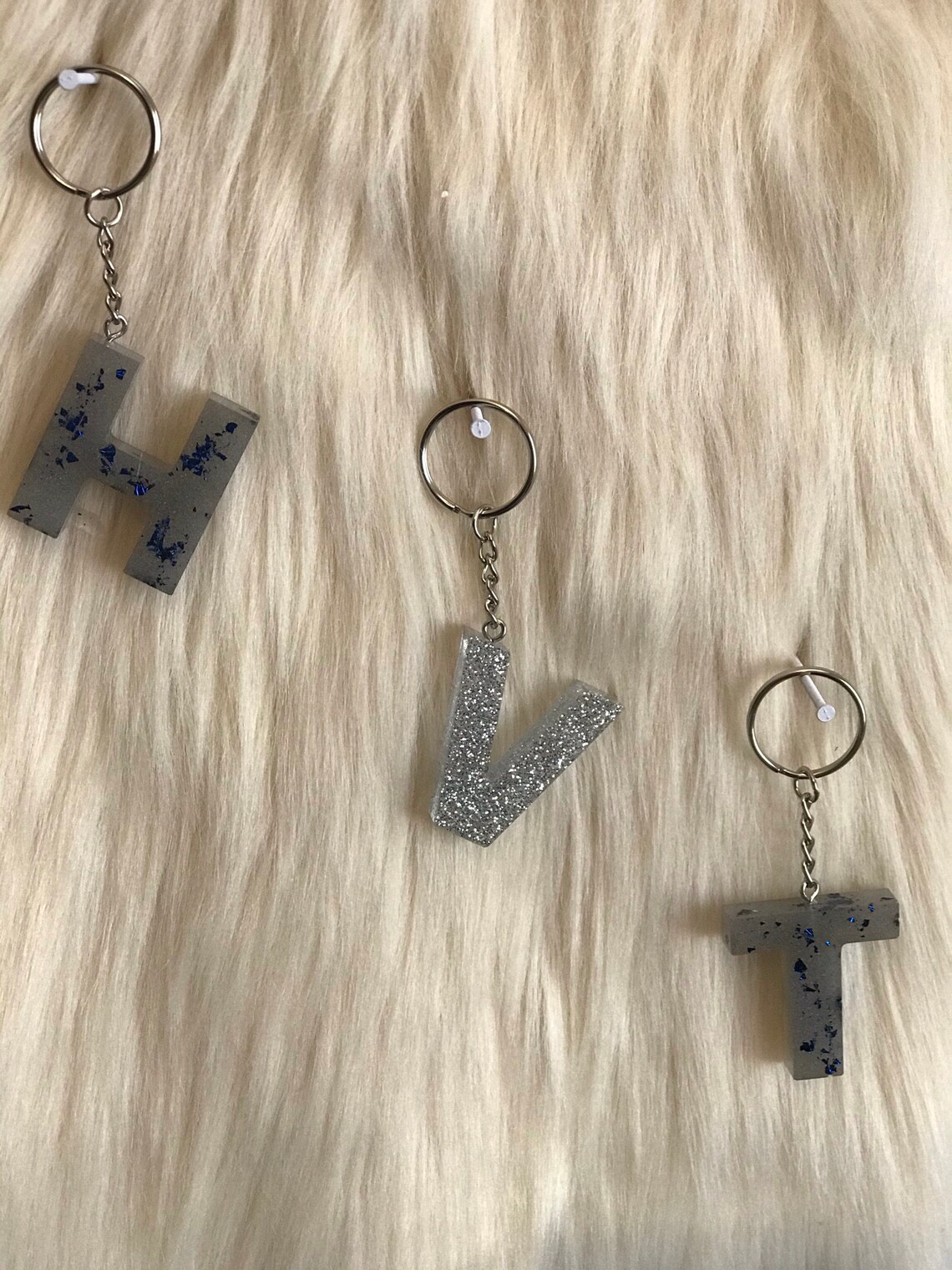 Letter Keychains Etsy