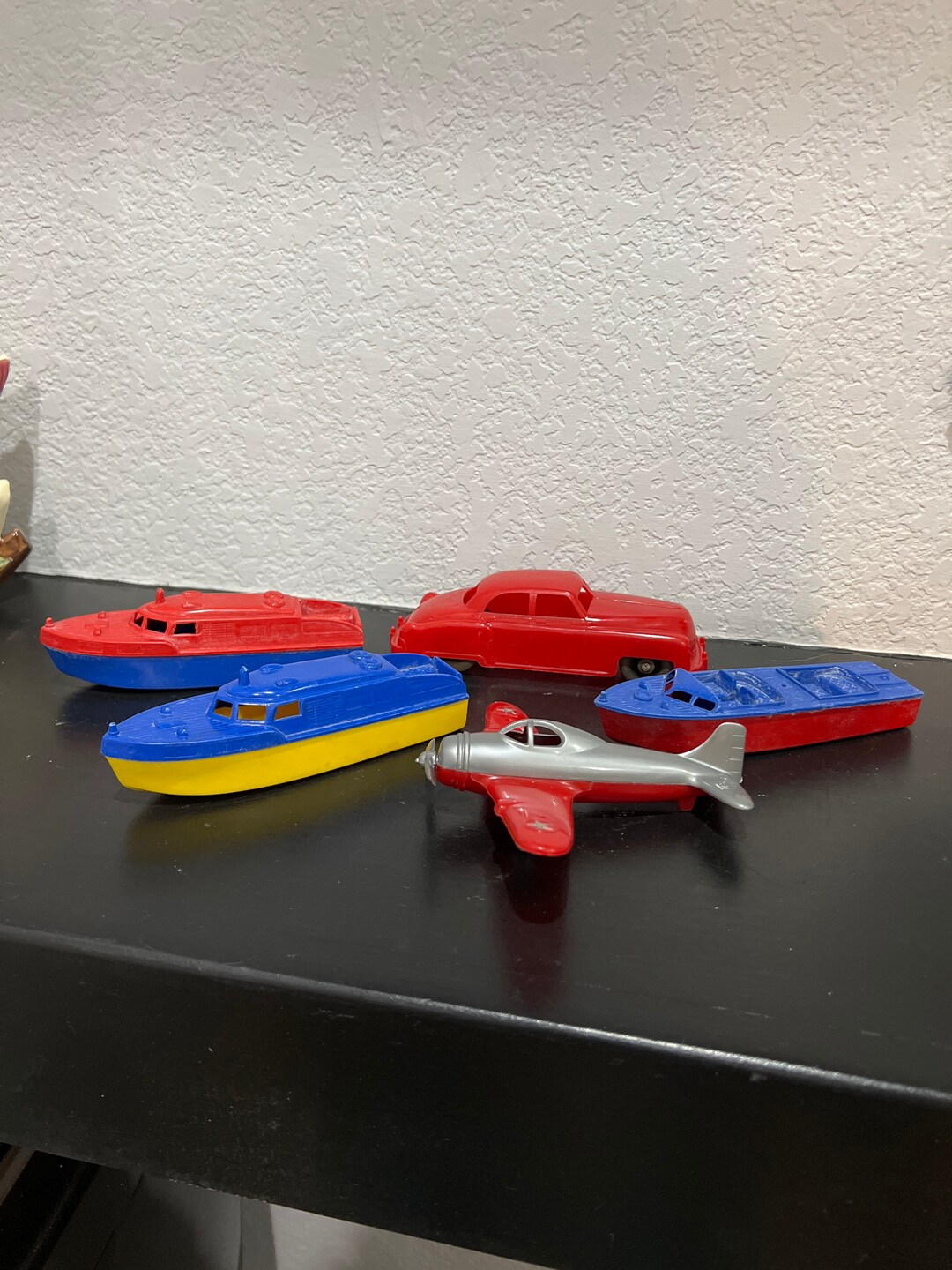 Vintage Plastic Toys Set of Five Etsy