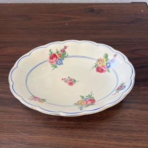 Grindley England Creampetal Small Oval Bowl