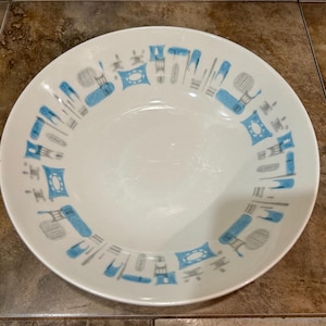 Vintage Blue Heaven Serving Bowl