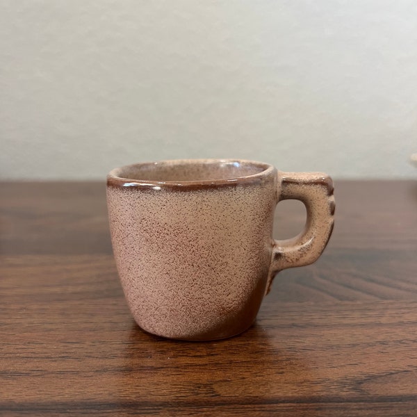 Frankoma Pottery Plainsman Brown Espresso Cup