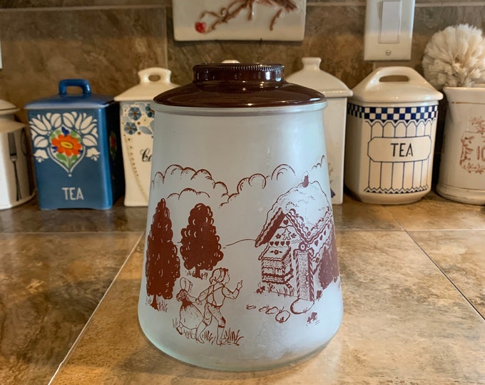 Hansel and Gretel Frosted Cookie Jar Etsy