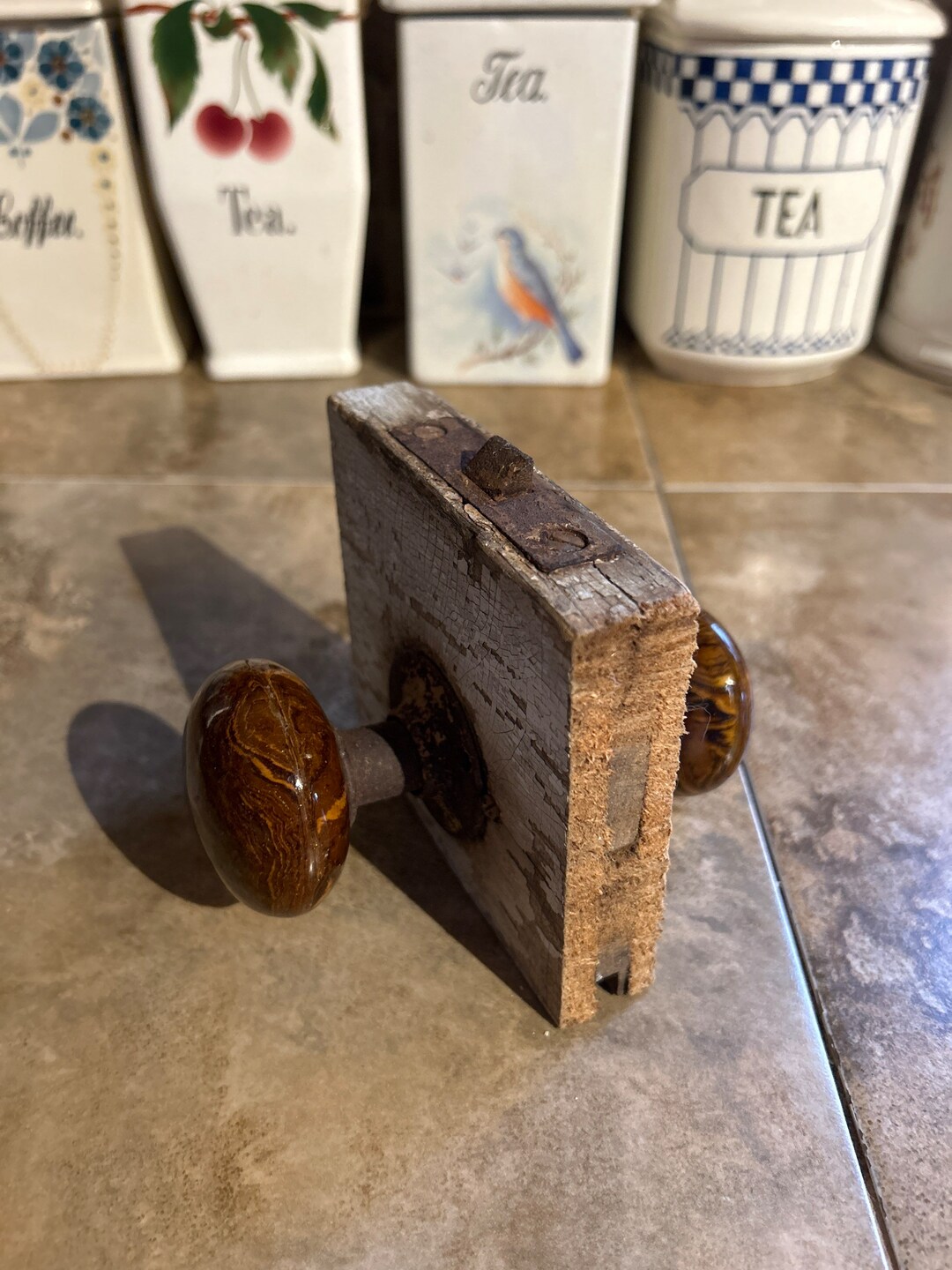 Vintage Bennington Style Door Knobs Etsy