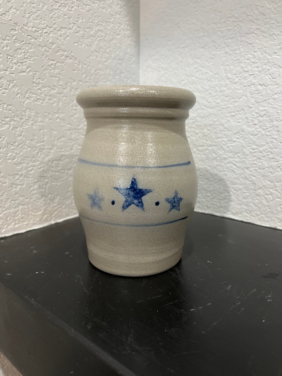 Rowe Pottery Salt Glazed Pottery Jar Etsy