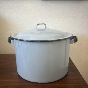 Blue Enamel Stock Pot