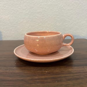 Russel Wright Steubenville Coral Cup and Saucer
