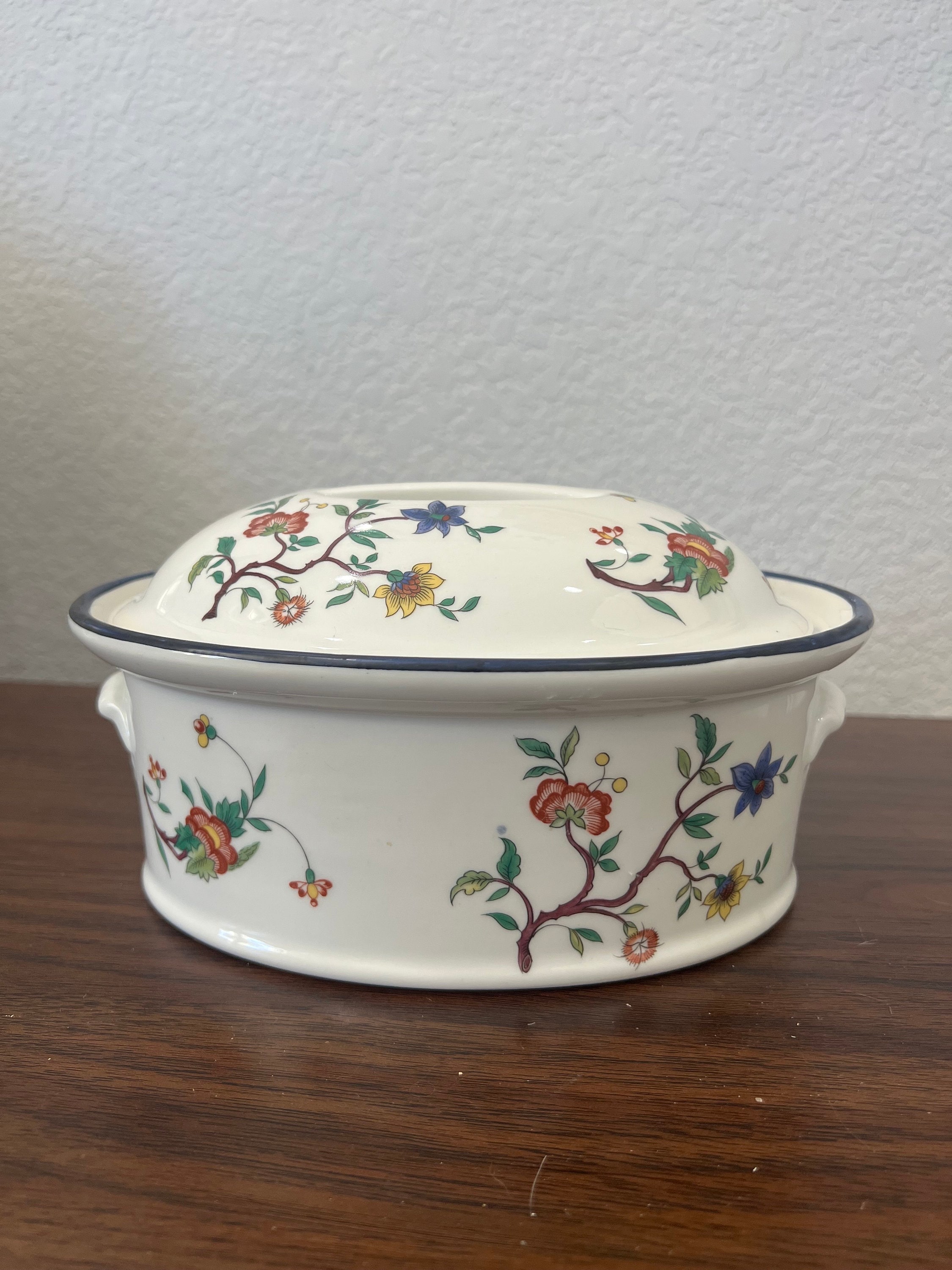 Grande Assiette Ronde En Porcelaine Solafrance – Motif Fauchon Dugelay Inès – Diamètre 31cm