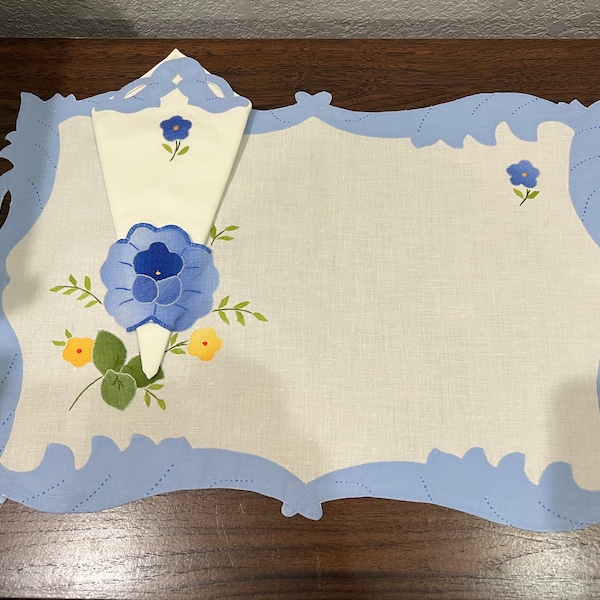 Applique Placemats Etsy