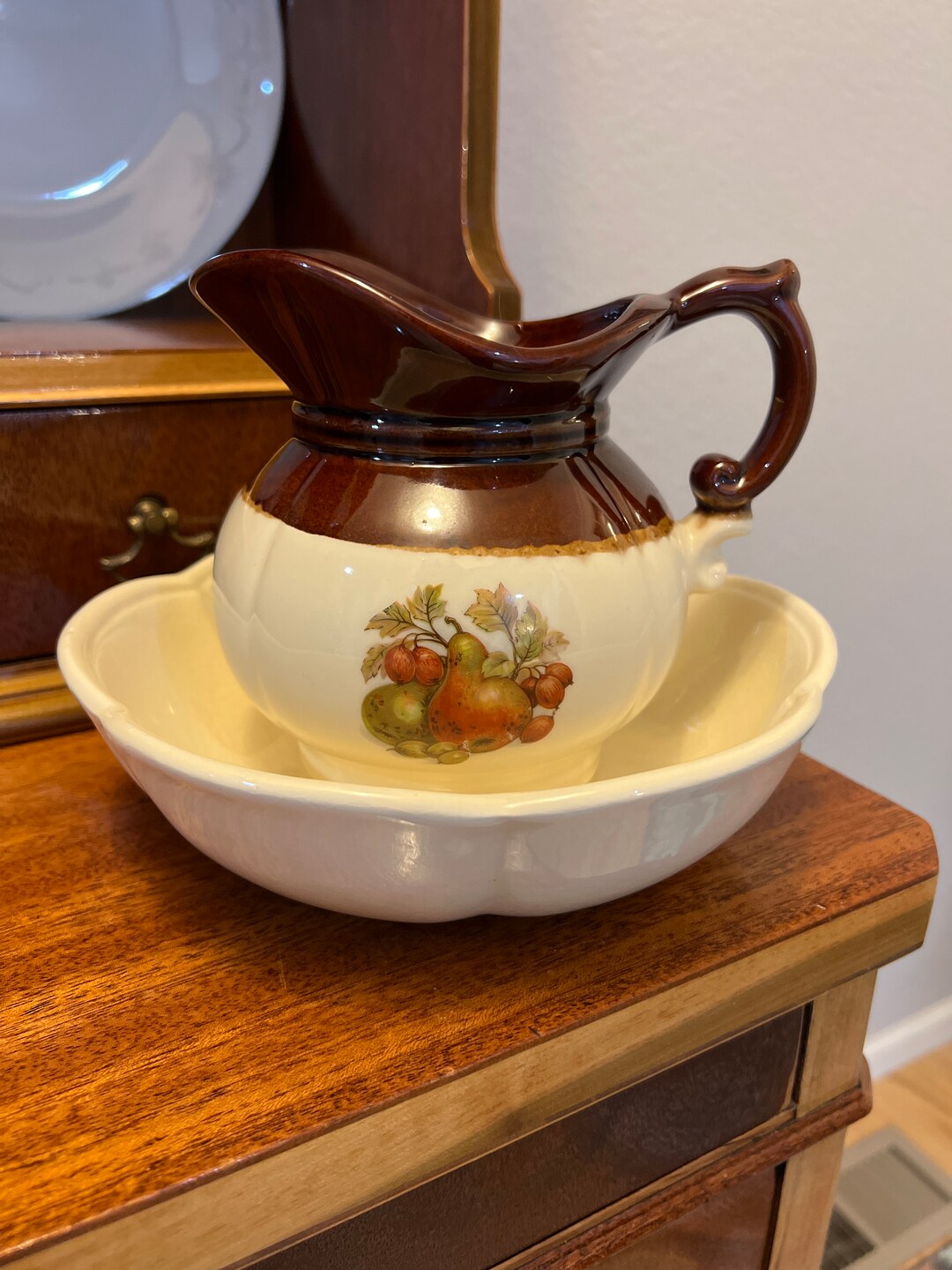 Mccoy Pitcher and Bowl Set - Etsy