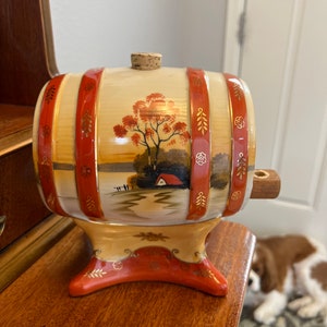 Vintage Barrel Drink Dispenser, Japan