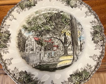 1994 Calendar Porcelain Decorative Plate || the Cottage Garden