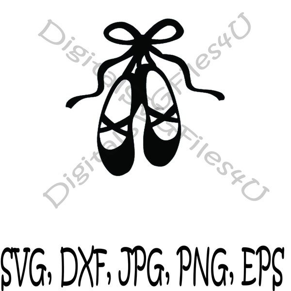 Ballet Slippers SVG, ballet svg, dancer svg, dancer shoes svg, dance shoes svg, point svg, balllet point shoes svg