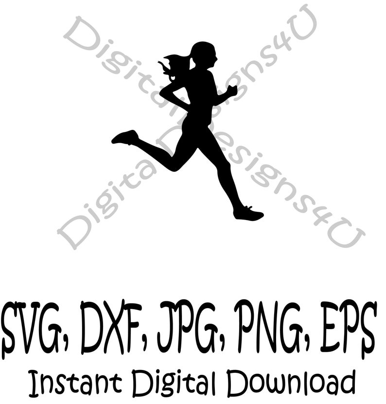Runner SVG Running Girl Svg Cross Country Female SVG Runner Etsy