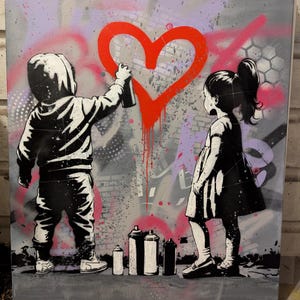 Graffiti pop art - Banksy inspired