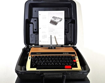 Machine à écrire manuelle Smith Corona Classic 10 vintage des années 1970 avec étui rigide