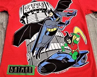 Vintage 90s Batman the Animated Series T Shirt Vtg 1993 DC Comics