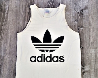 Adidas Front & Back Print 1990's Vintage Tank Top - Etsy
