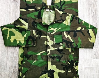 【70s SAFTBAK】Duck Hunter Camo Jacket SafTBak Camo Button Up Jacket – hēy konēko