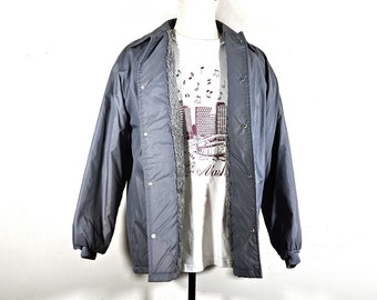 Vintage 70s Windbreaker Coach Jacket DENBIGH High School Social 