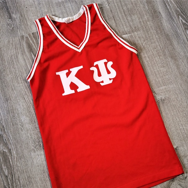 vintage 60s années 70 Mason Athletic Basketball Jersey Vtg Durene Tricot Kappa Psi Fraternité USA Made Medium M