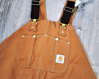 Vintage 90s Deadstock Carhartt Bib Overalls Vtg NOS Work Wear Unlined Duck Canvas Union USA Made 50 x 29