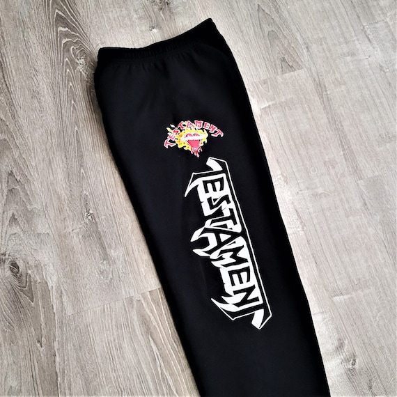 Vintage 1991 Testament Sweatpants Vtg 90s Thrash … - image 1